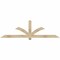 Ekena Millwork Redmond Rough Sawn Timber Gable Bracket, Douglas Fir, 84"W x 24"H x 2"D x 4"F, 7/12 Pitch GBW084X24X0204RED00RDF - alternate 1